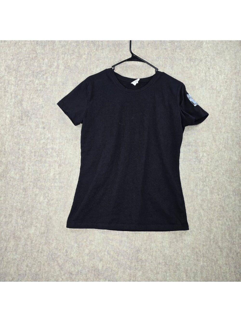 Fashion Gear Fitted Adult T-Shirt Black Large Cotton Crewneck Short Sleeves